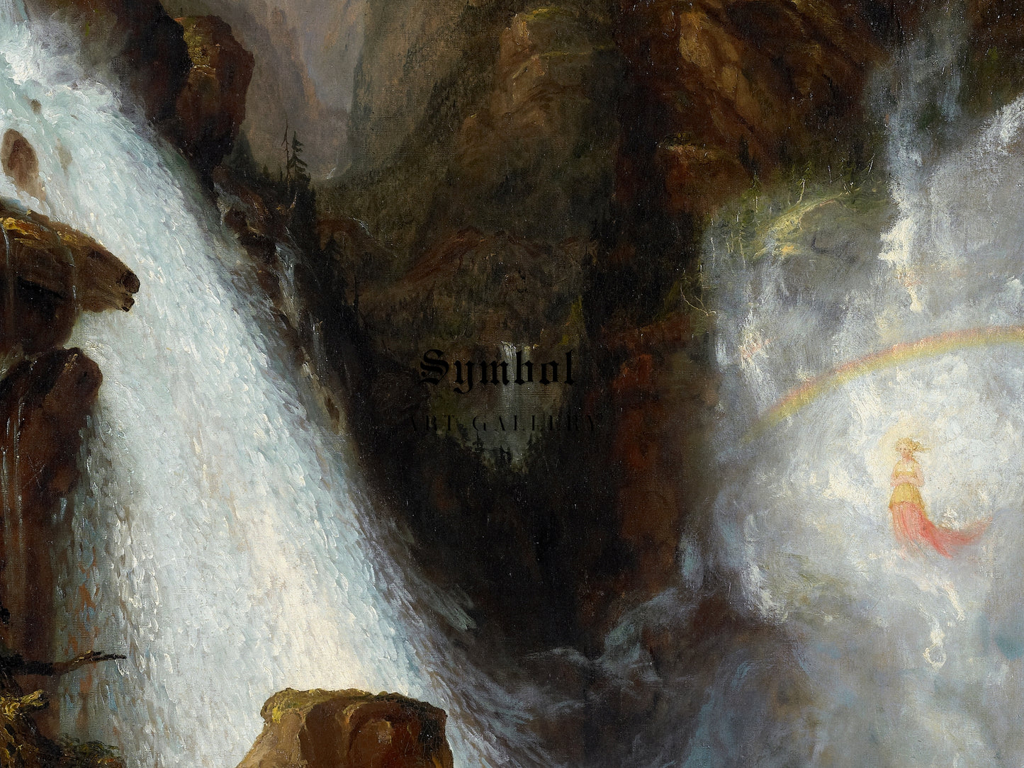 Scene from Byron's Manfred by Thomas Cole 1833, Wall Art Print, Fine Art Reproduction, Museum Quality Decor, Poster