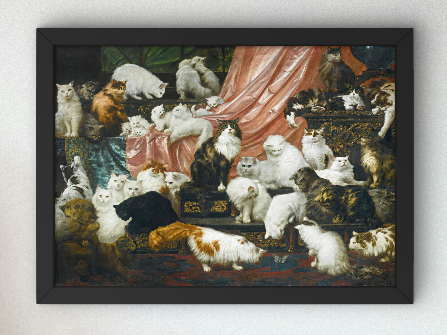 My Wife's Lovers by Carl Kahler 1894, Wall Art Print, Fine Art Reproduction, Museum Quality Decor, Poster