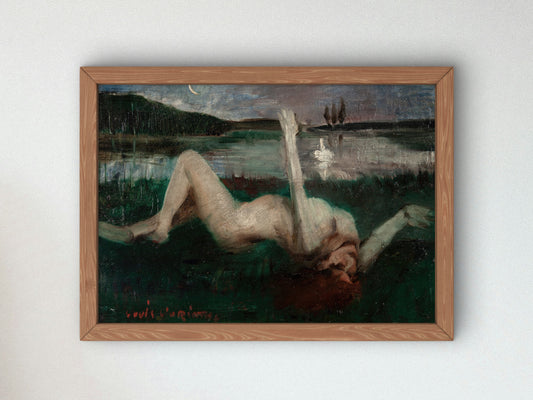 Leda by Lovis Corinth 1890, Wall Art Print, Fine Art Reproduction, Museum Quality Decor, Poster