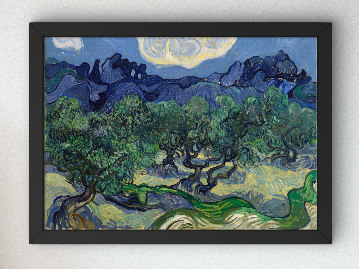 The Olive Trees by Vincent van Gogh 1889, Wall Art Print, Fine Art Reproduction, Museum Quality Decor, Poster