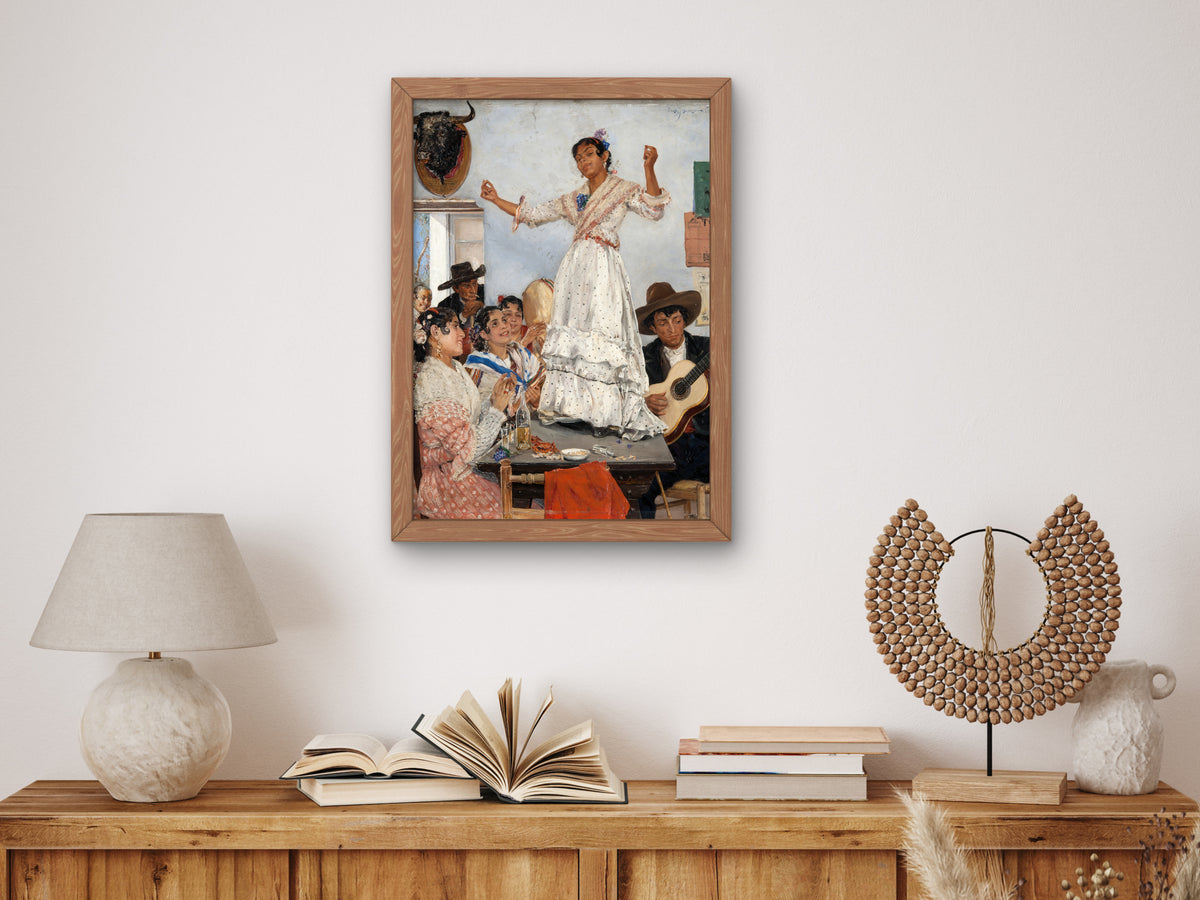 Spanish Dance by Ernst Josephson 1882, Wall Art Print, Fine Art Reproduction, Museum Quality Decor, Poster