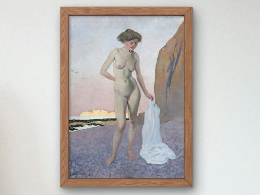 On the Beach by Félix Vallotton 1905, Wall Art Print, Fine Art Reproduction, Museum Quality Decor, Poster