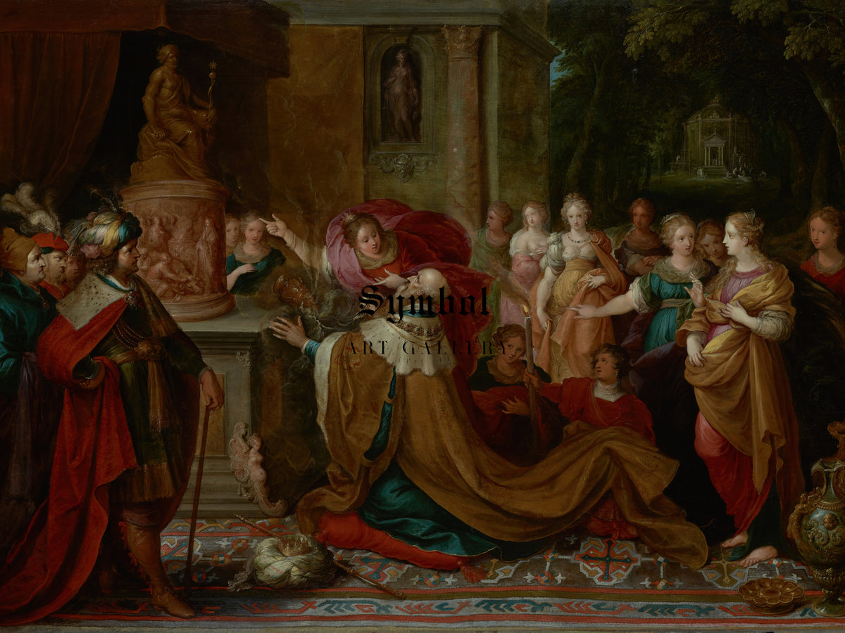 The Idolatry of Solomon by Frans Francken the Younger 1622, Wall Art Print, Fine Art Reproduction, Museum Quality Decor, Poster