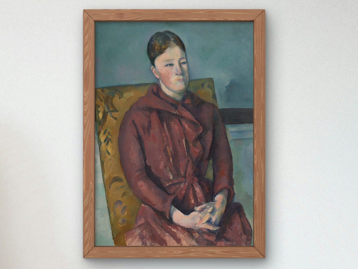 Madame Cezanne in a Yellow Chair by Paul Cézanne 1888, Wall Art Print, Fine Art Reproduction, Museum Quality Decor, Poster