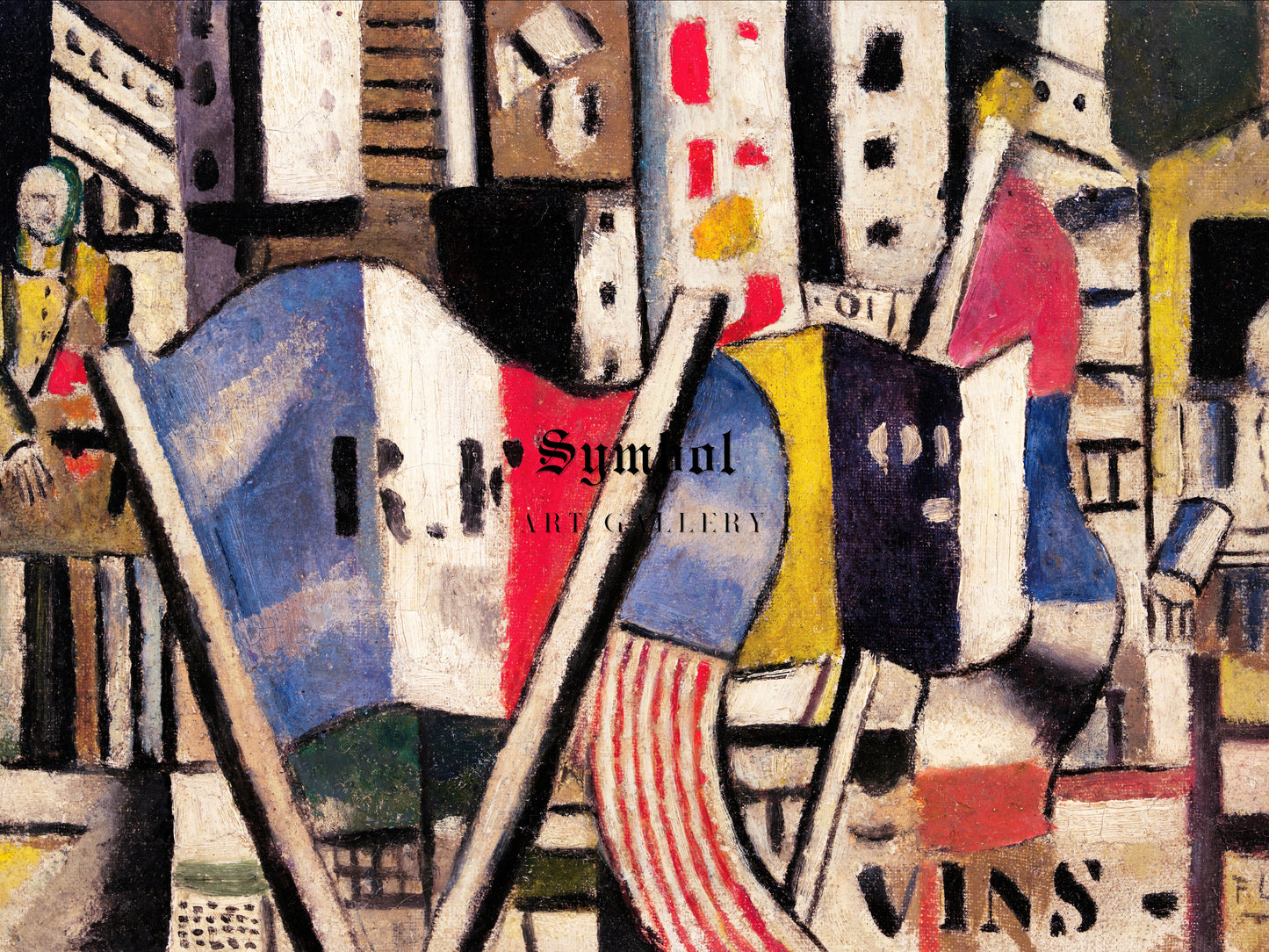 July 14, 1918 in Vernon by Fernand Léger 1918, Wall Art Print, Fine Art Reproduction, Museum Quality Decor, Poster
