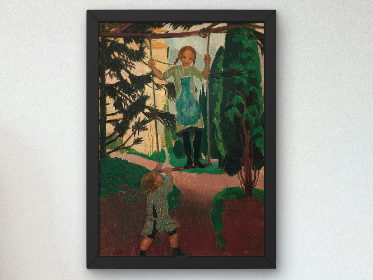 La Balançoire au Prieuré by Maurice Denis 1916, Wall Art Print, Fine Art Reproduction, Museum Quality Decor, Poster