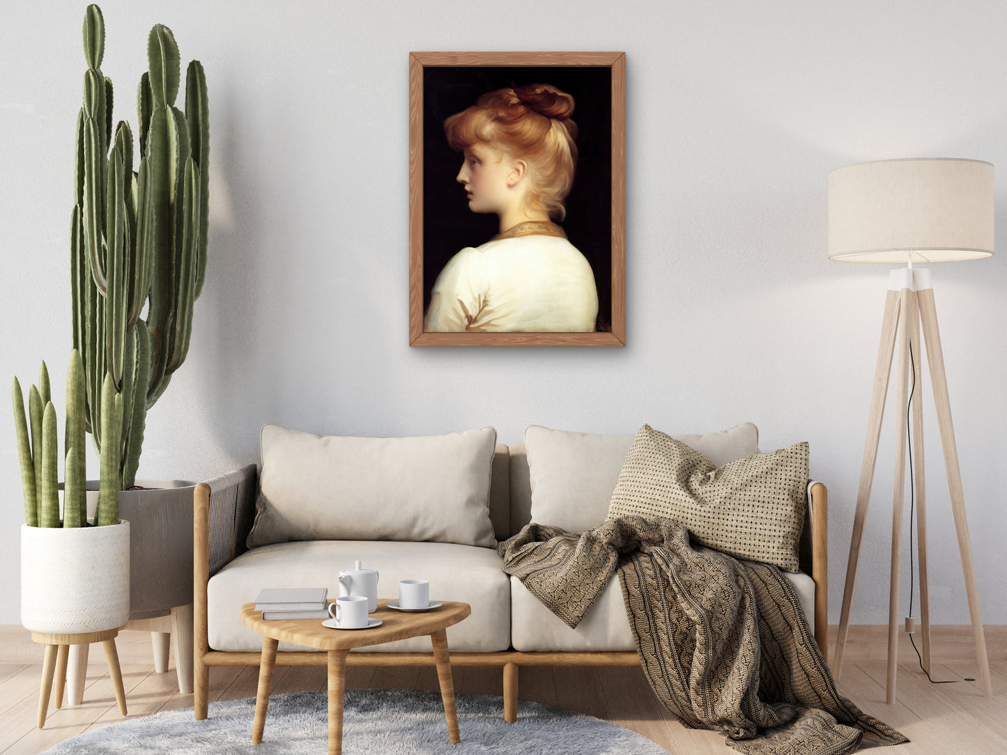 A Girl by Frederic Leighton, Wall Art Print, Fine Art Reproduction, Museum Quality Decor, Poster