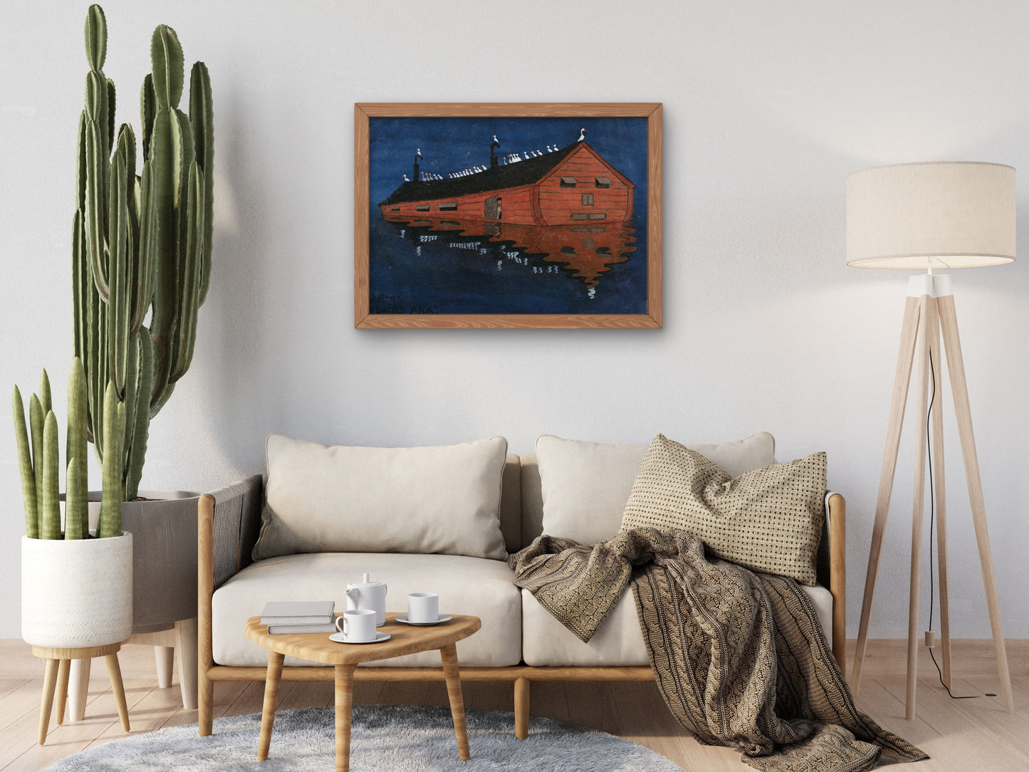 Noah's Ark by Ivar Arosenius, Wall Art Print, Fine Art Reproduction, Museum Quality Decor, Poster