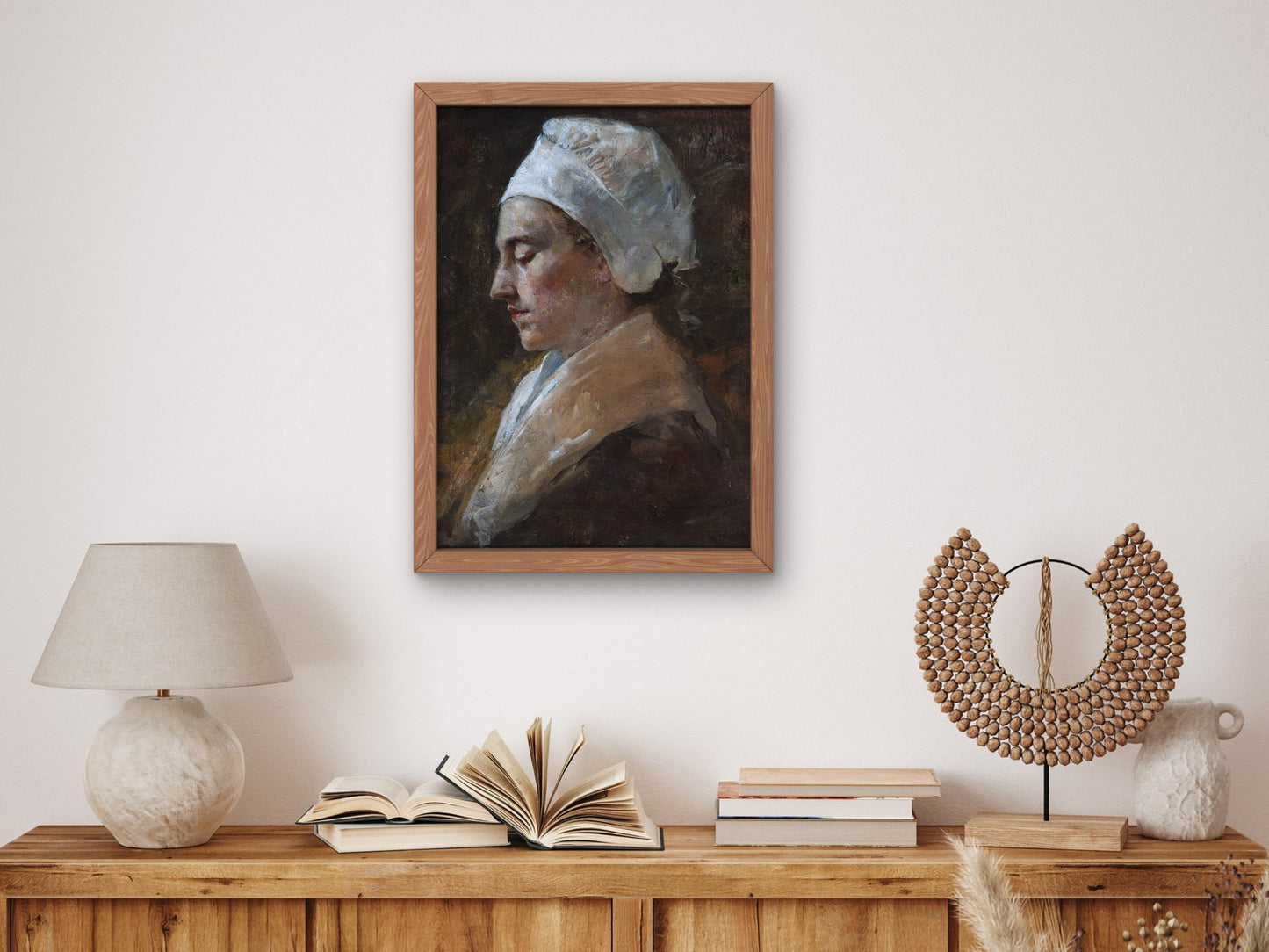 The Maid by Ellsworth Woodward 1880, Wall Art Print, Fine Art Reproduction, Museum Quality Decor, Poster