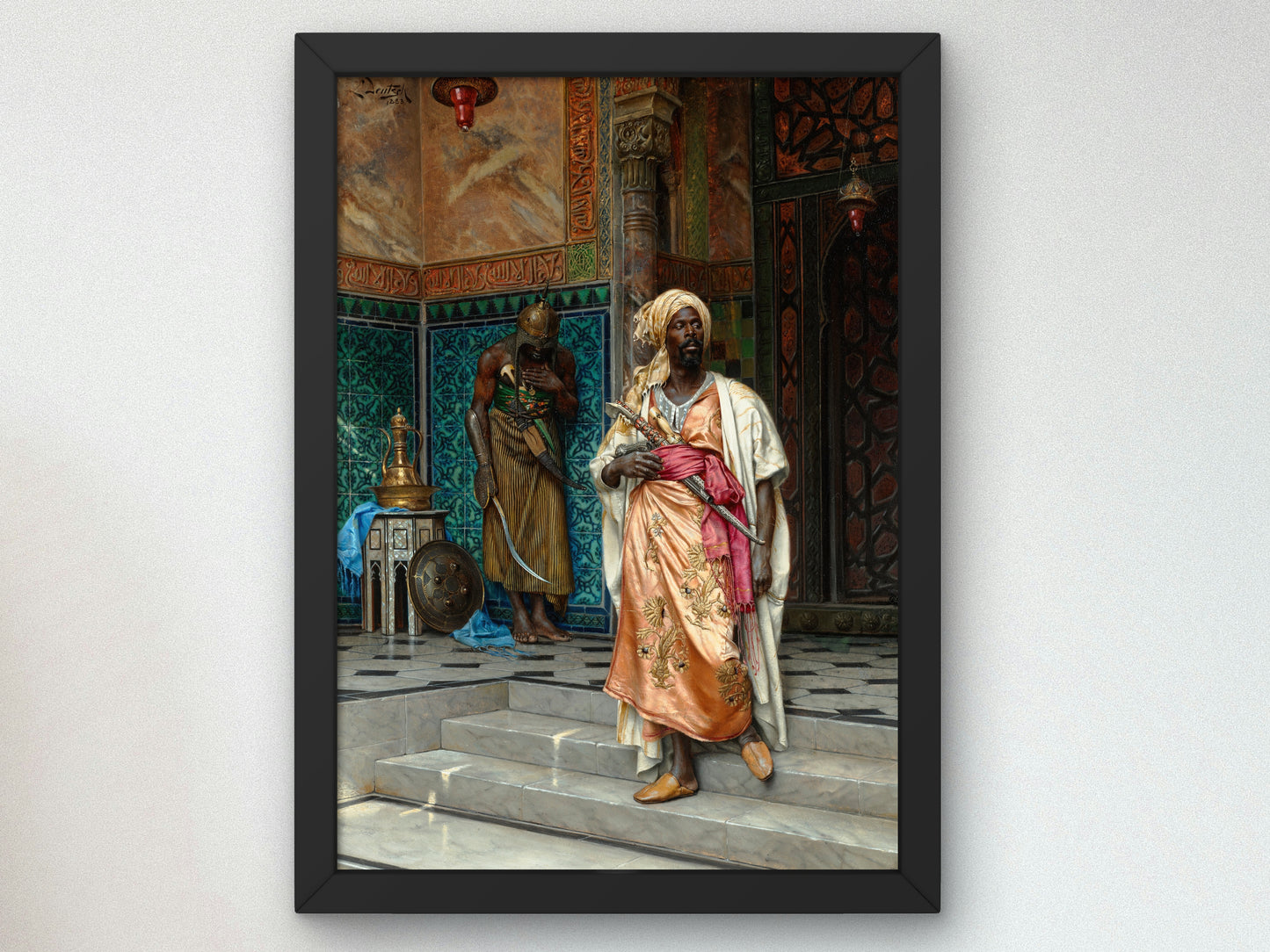 The Answer by Ludwig Deutsch 1883, Wall Art Print, Fine Art Reproduction, Museum Quality Decor, Poster