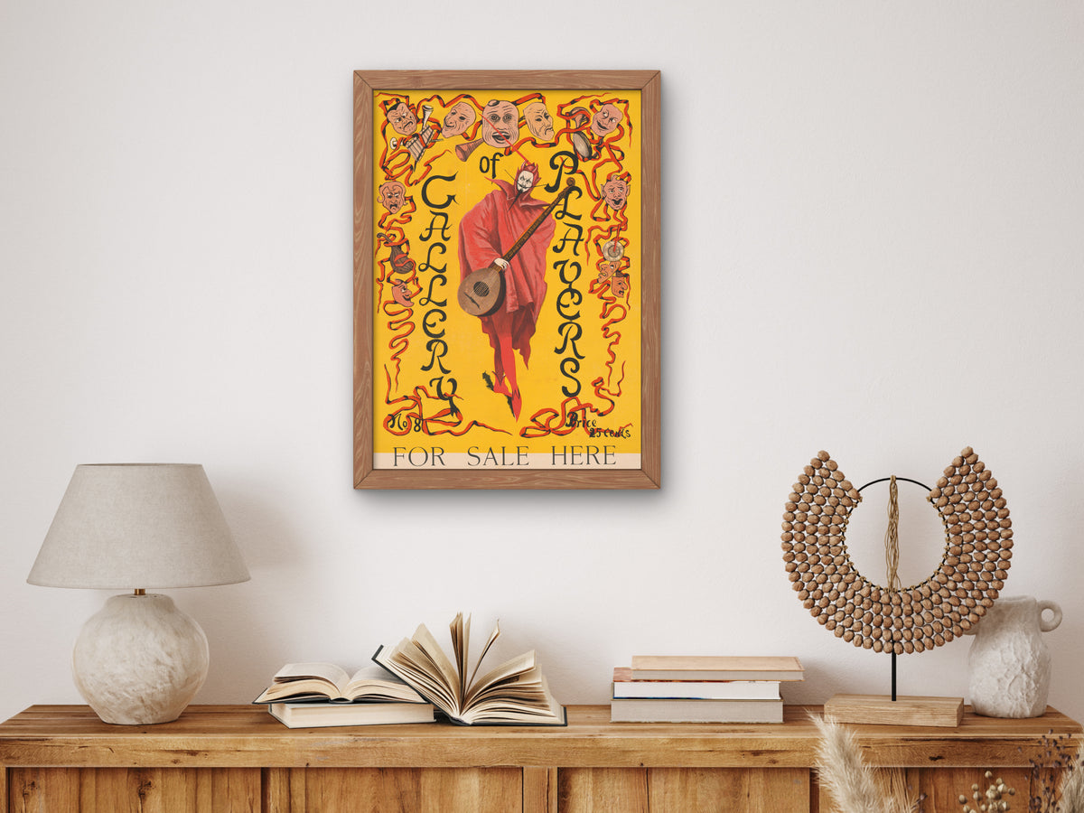 Gallery of Players by Unknown, Wall Art Print, Fine Art Reproduction, Museum Quality Decor, Poster