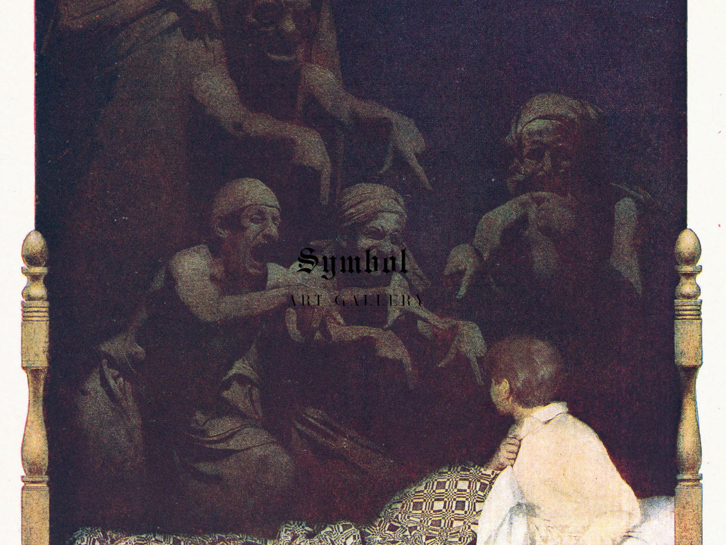 Seeing Things by Maxfield Parrish 1904, Wall Art Print, Fine Art Reproduction, Museum Quality Decor, Poster