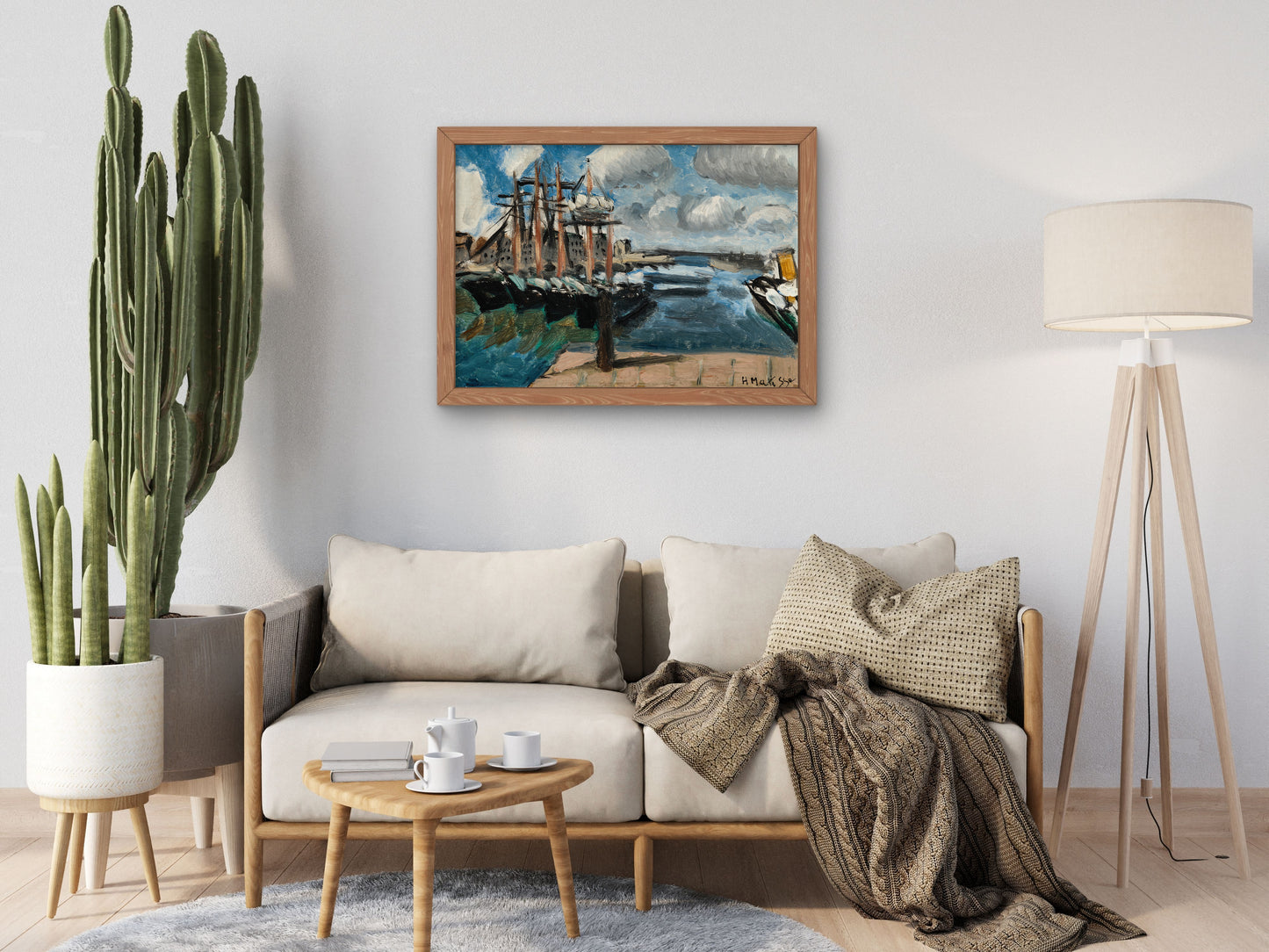 Port of Cherbourg by Henri Matisse 1918, Wall Art Print, Fine Art Reproduction, Museum Quality Decor, Poster