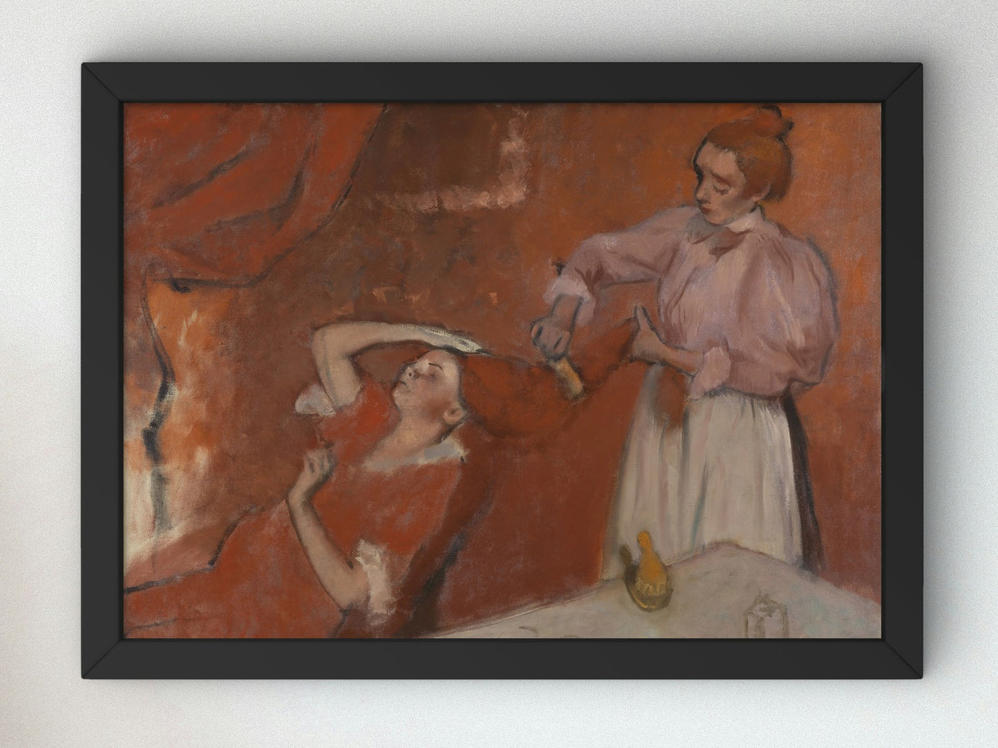 Combing the Hair by Edgar Degas 1896, Wall Art Print, Fine Art Reproduction, Museum Quality Decor, Poster