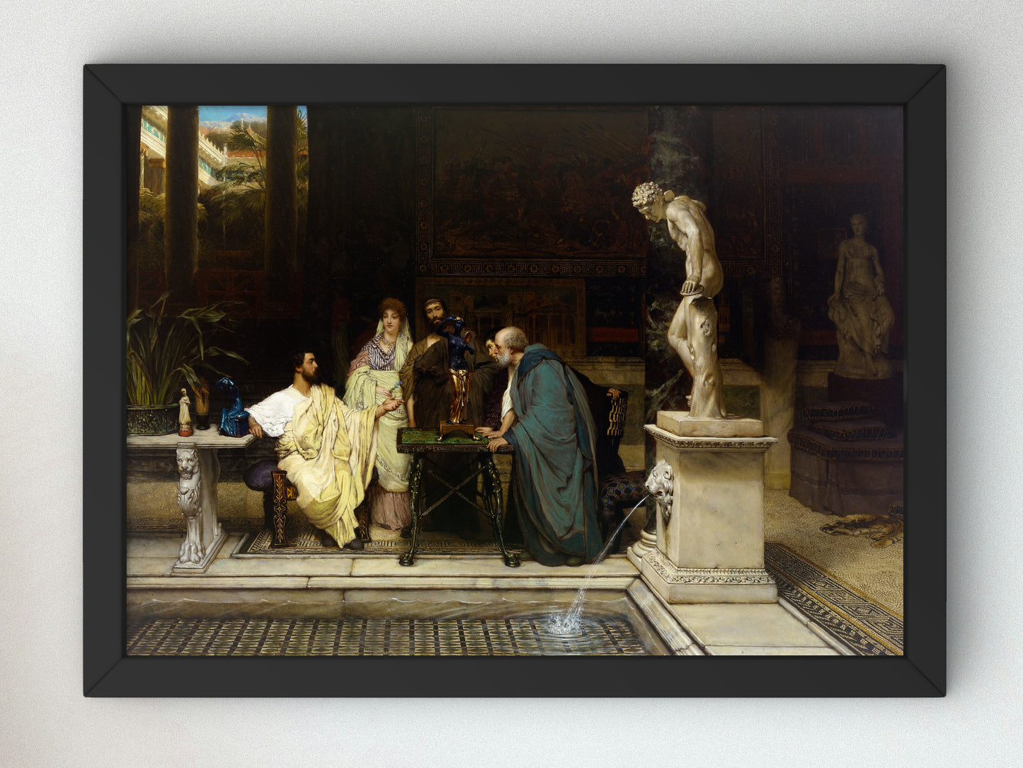 An Art Lover by Lawrence Alma Tadema 1868, Wall Art Print, Fine Art Reproduction, Museum Quality Decor, Poster