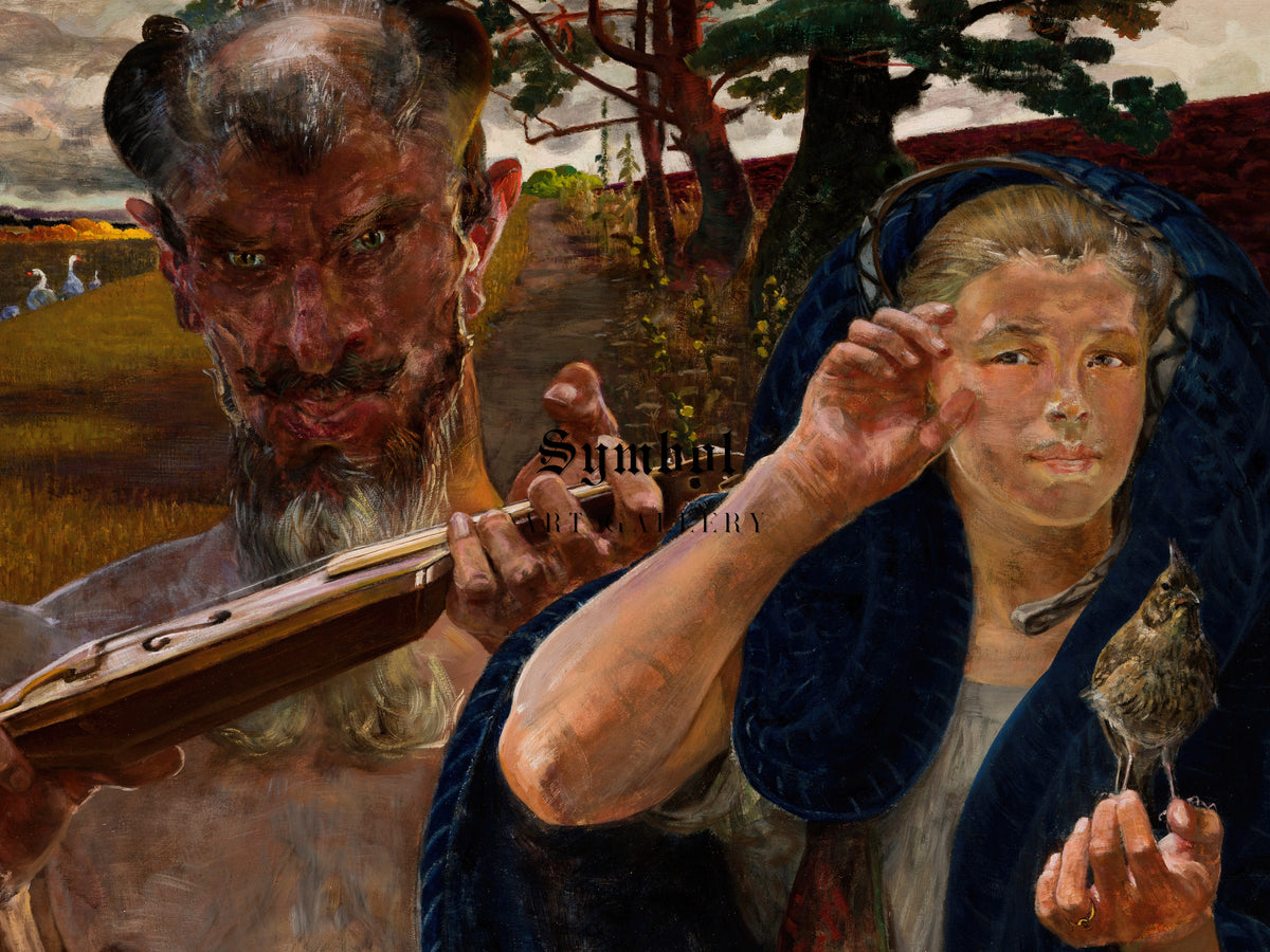 Autumn Song by Jacek Malczewski 1906, Wall Art Print, Fine Art Reproduction, Museum Quality Decor, Poster