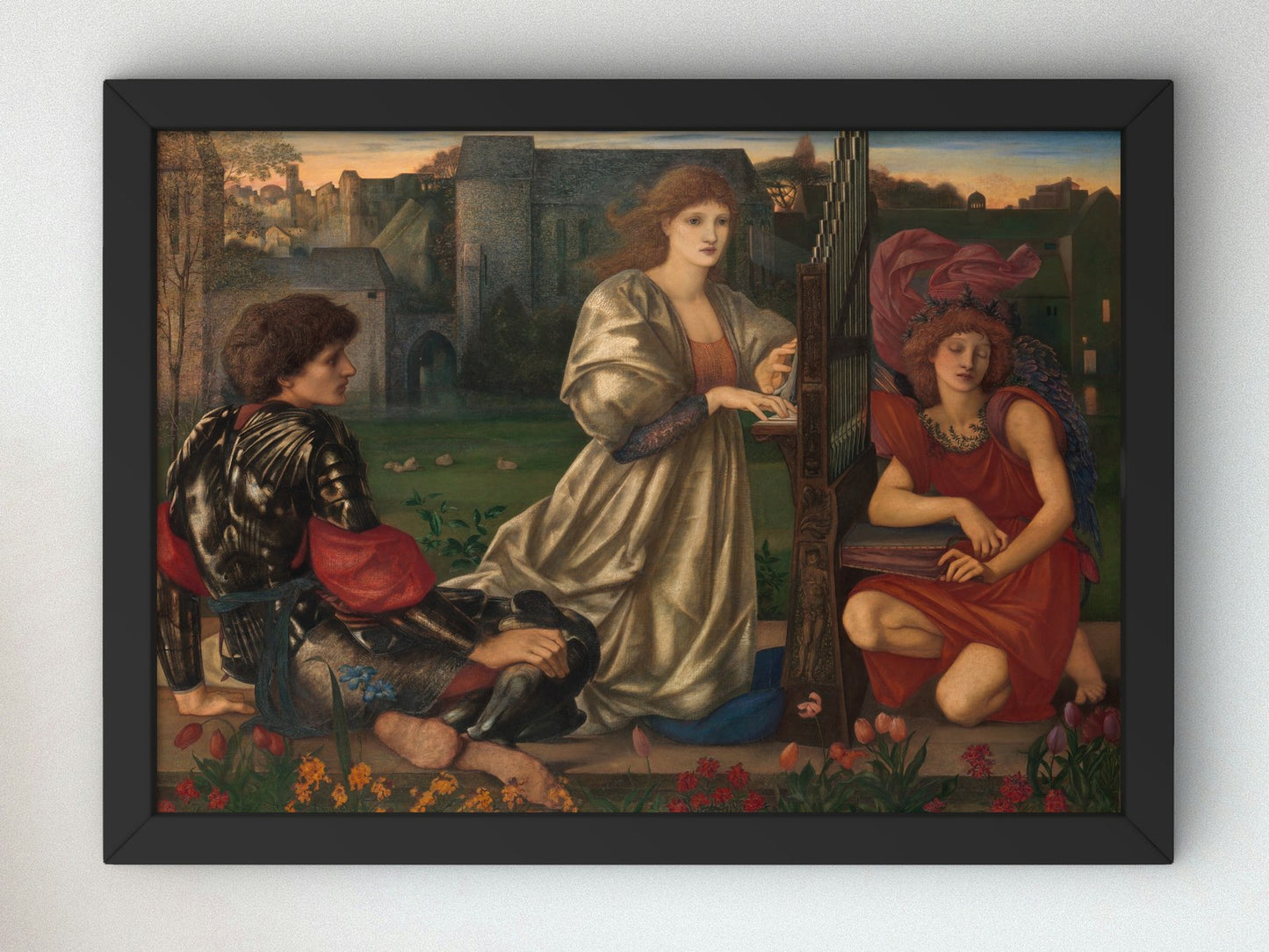The Love Song by Edward Burne Jones 1877, Wall Art Print, Fine Art Reproduction, Museum Quality Decor, Poster