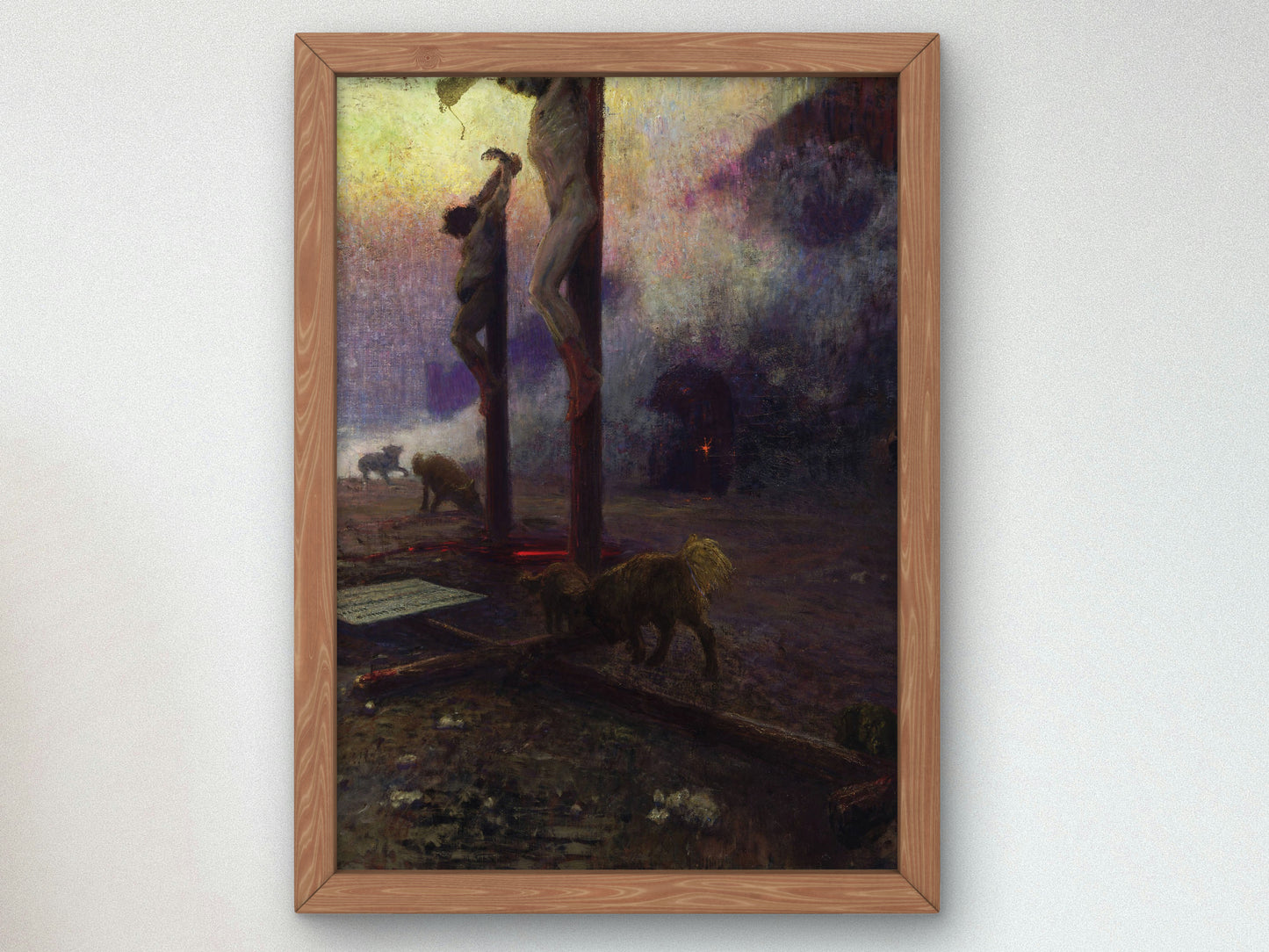 Golgotha by Ilya Efimovich Repin 1922, Wall Art Print, Fine Art Reproduction, Museum Quality Decor, Poster