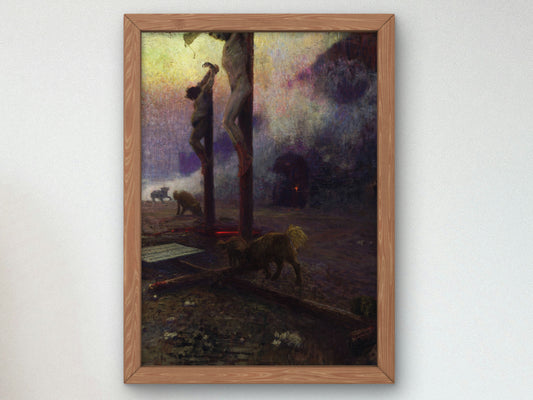 Golgotha by Ilya Efimovich Repin 1922, Wall Art Print, Fine Art Reproduction, Museum Quality Decor, Poster