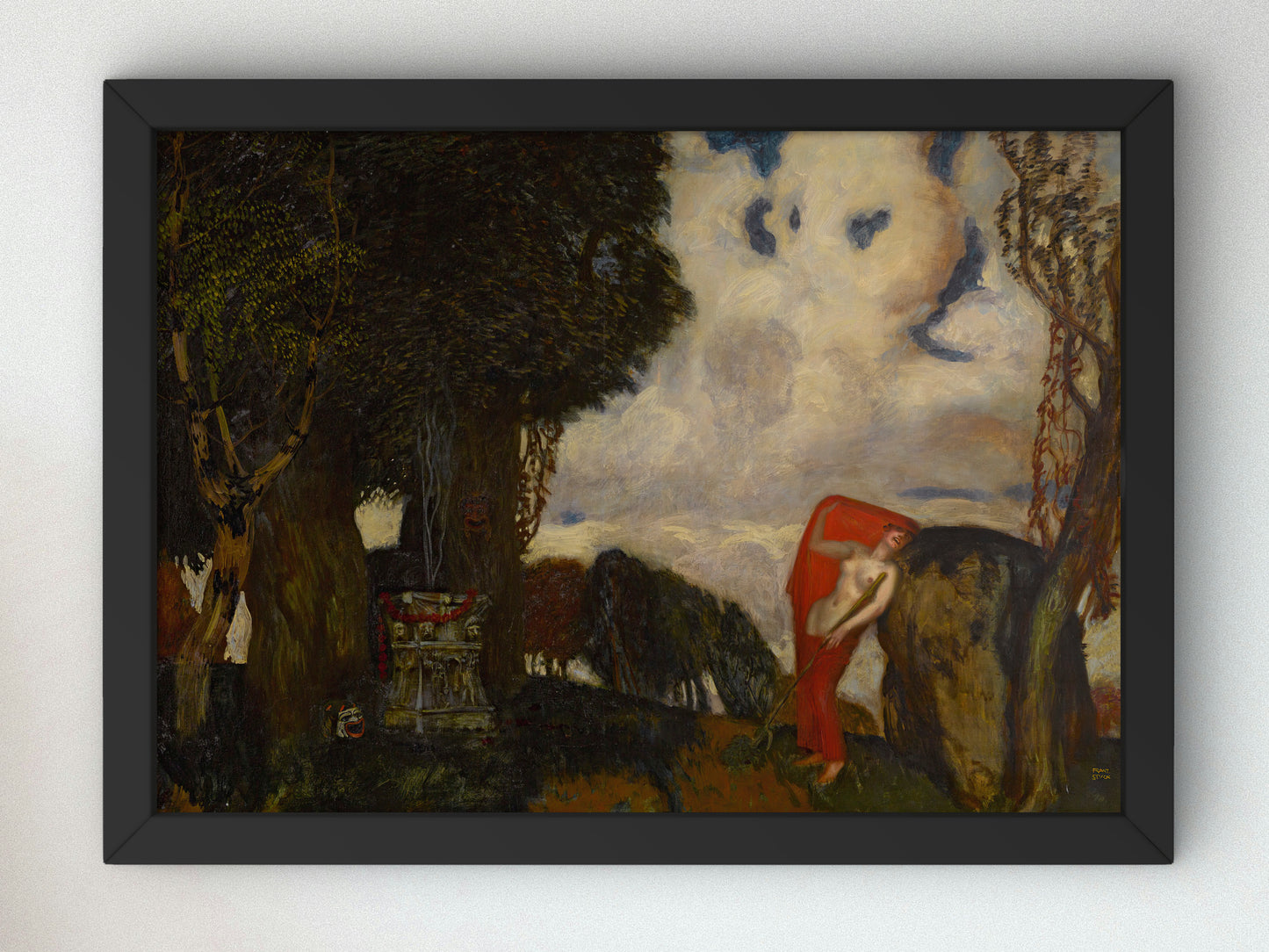 Iphigenia in Aulis by Franz von Stuck 1886, Wall Art Print, Fine Art Reproduction, Museum Quality Decor, Poster