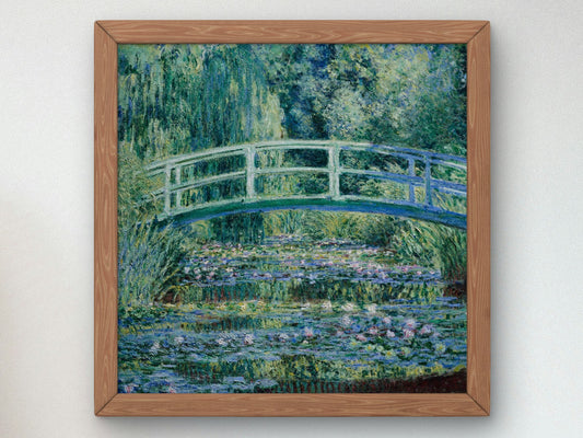 Water Lilies and Japanese Bridge by Claude Monet 1899, Wall Art Print, Fine Art Reproduction, Museum Quality Decor, Poster