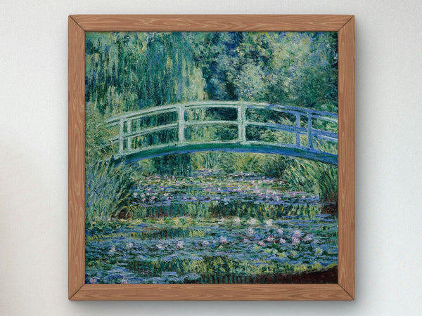 Water Lilies and Japanese Bridge by Claude Monet 1899, Wall Art Print, Fine Art Reproduction, Museum Quality Decor, Poster