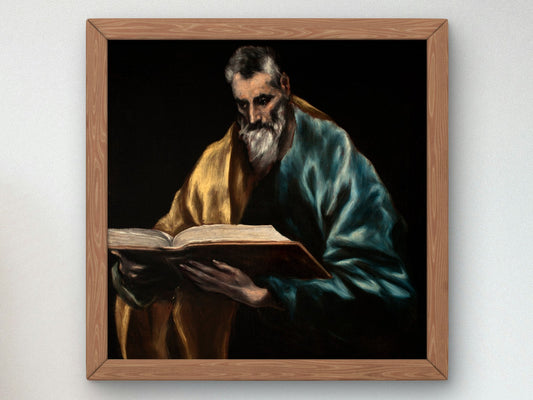 Saint Simon by El Greco 1610, Wall Art Print, Fine Art Reproduction, Museum Quality Decor, Poster