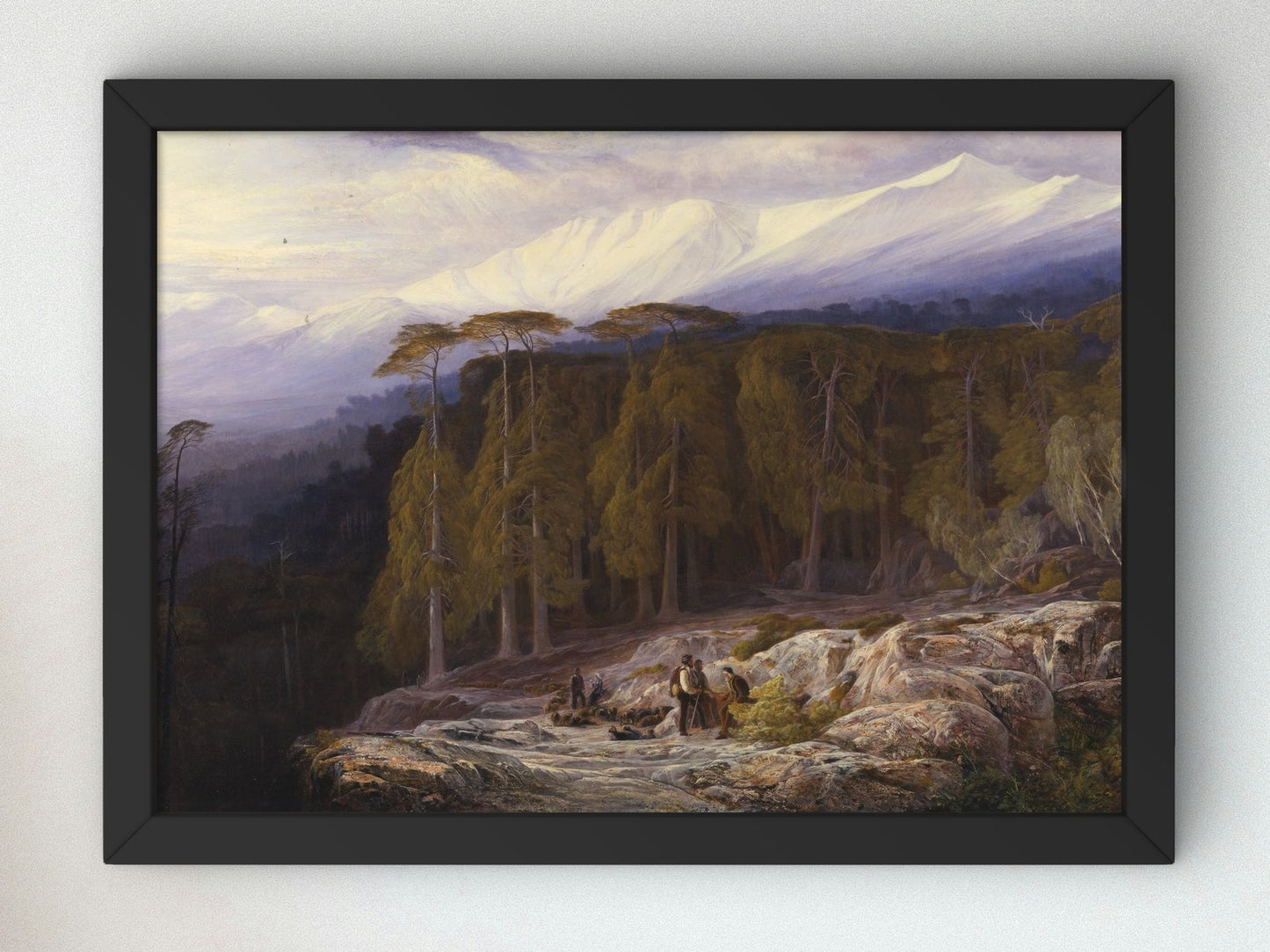 The Forest of Valdoniello Corsica by Edward Lear 1869, Wall Art Print, Fine Art Reproduction, Museum Quality Decor, Poster