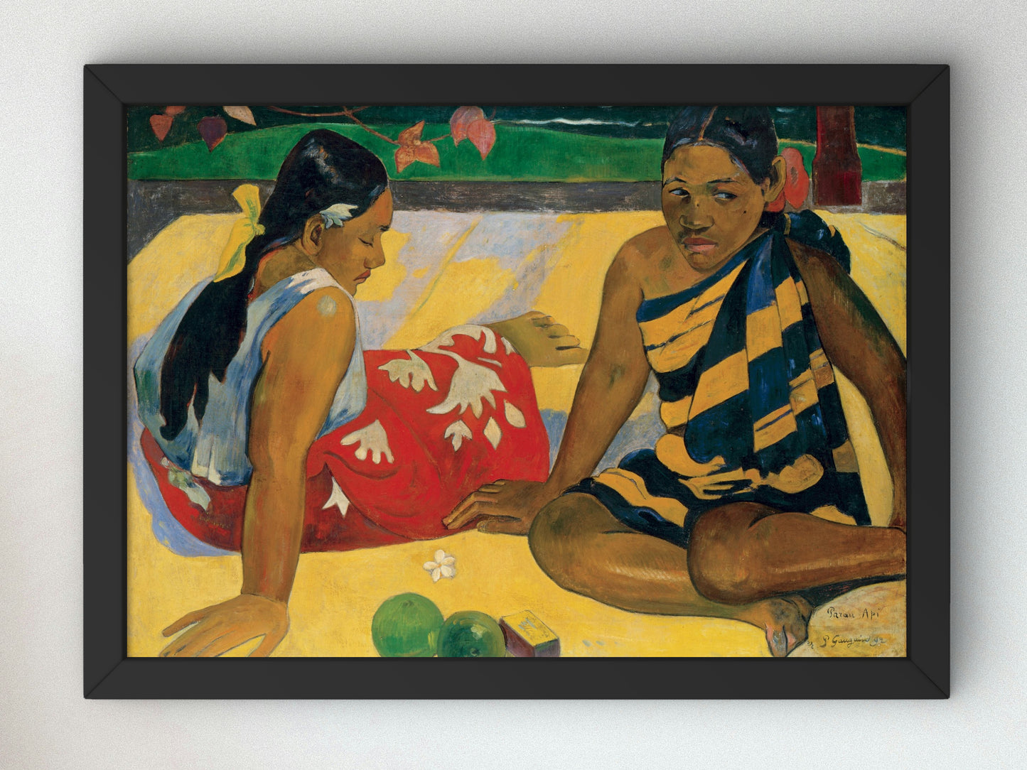 Parau Api by Paul Gauguin 1892, Wall Art Print, Fine Art Reproduction, Museum Quality Decor, Poster