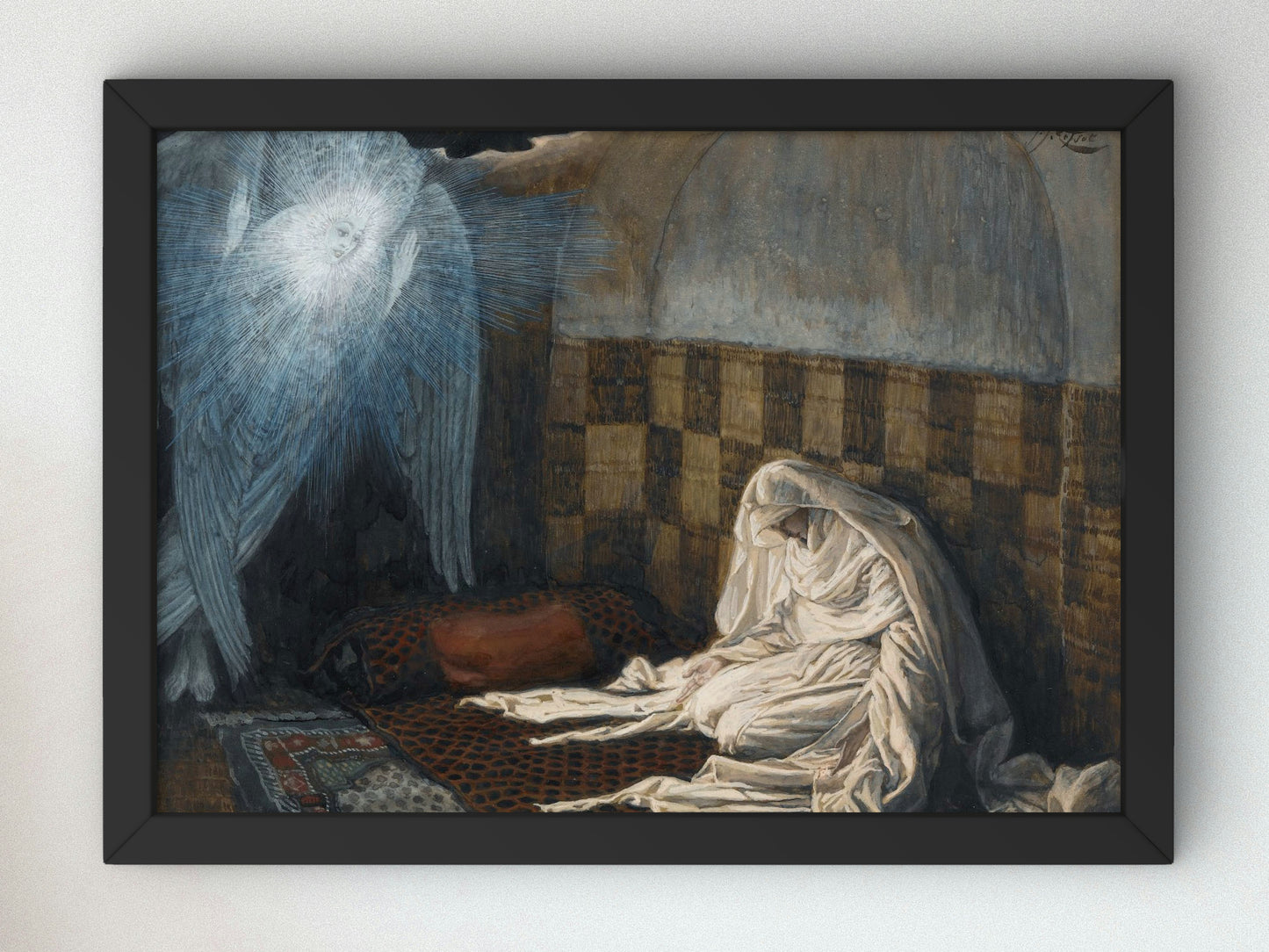 The Annunciation by James Tissot 1886, Wall Art Print, Fine Art Reproduction, Museum Quality Decor, Poster