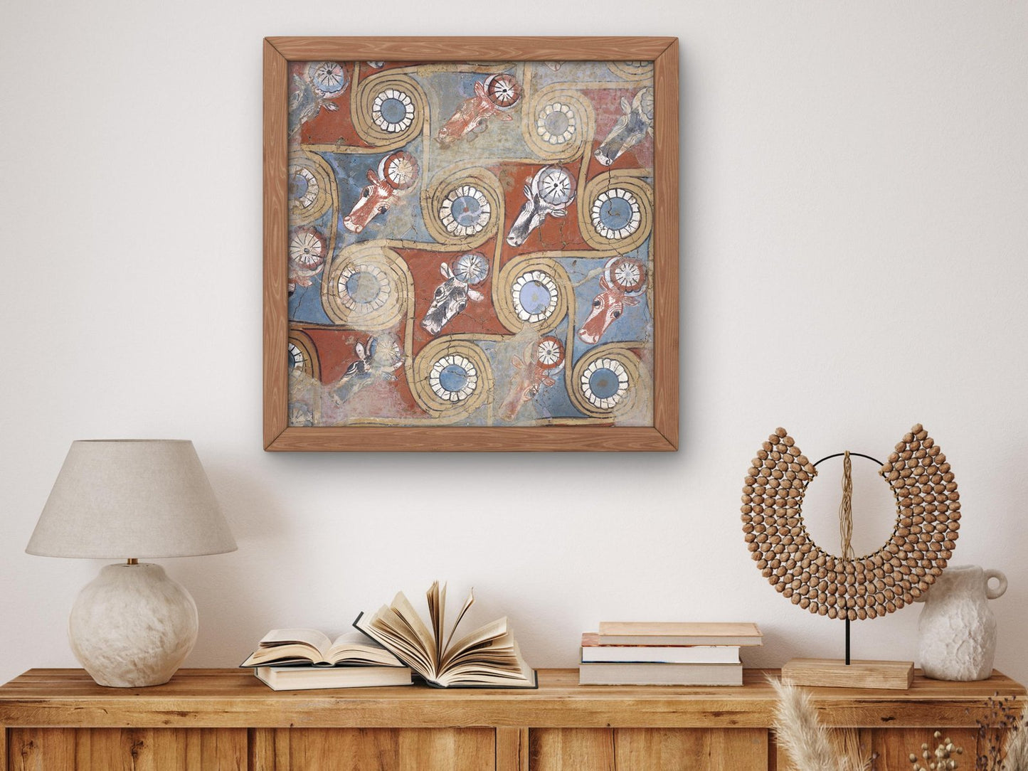 Ancient Egyptian ceiling painting from palace of Amenhotep III, 1390 BCE, Ancient and Classical Art, fine art print