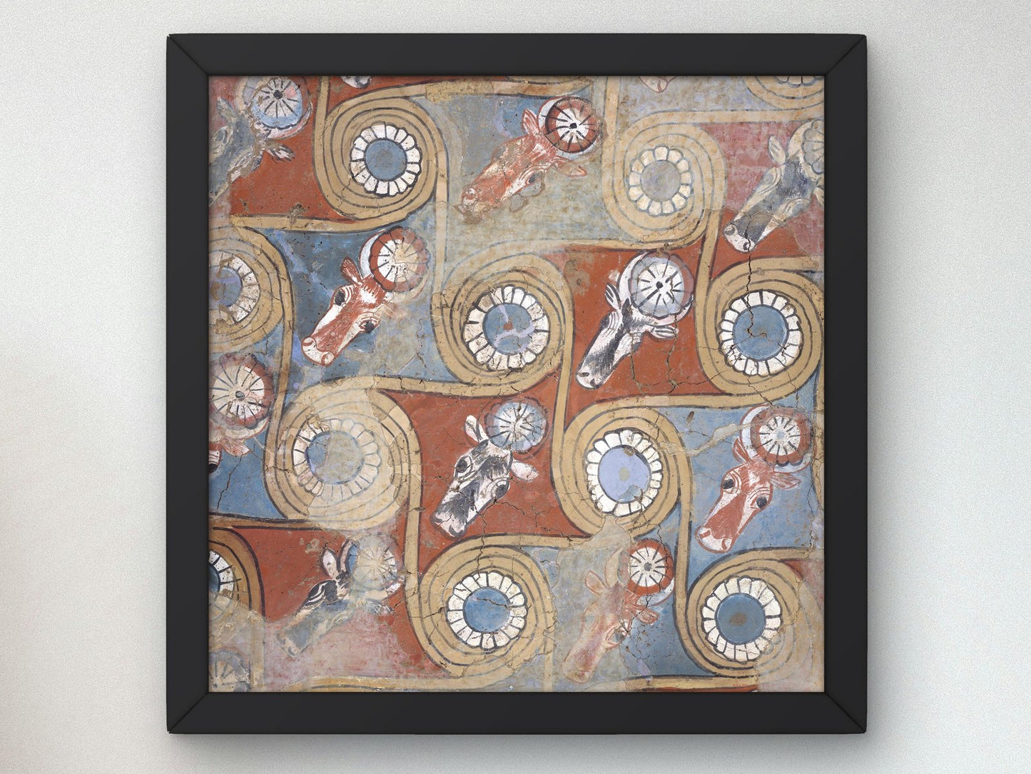 Ancient Egyptian ceiling painting from palace of Amenhotep III, 1390 BCE, Ancient and Classical Art, fine art print
