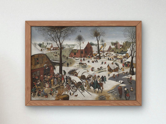 Census at Bethlehem by Pieter Bruegel the Younger, 1605, Baroque and Chiaroscuro, fine art print