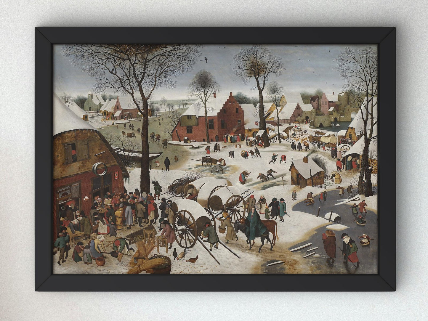 Census at Bethlehem by Pieter Bruegel the Younger, 1605, Baroque and Chiaroscuro, fine art print
