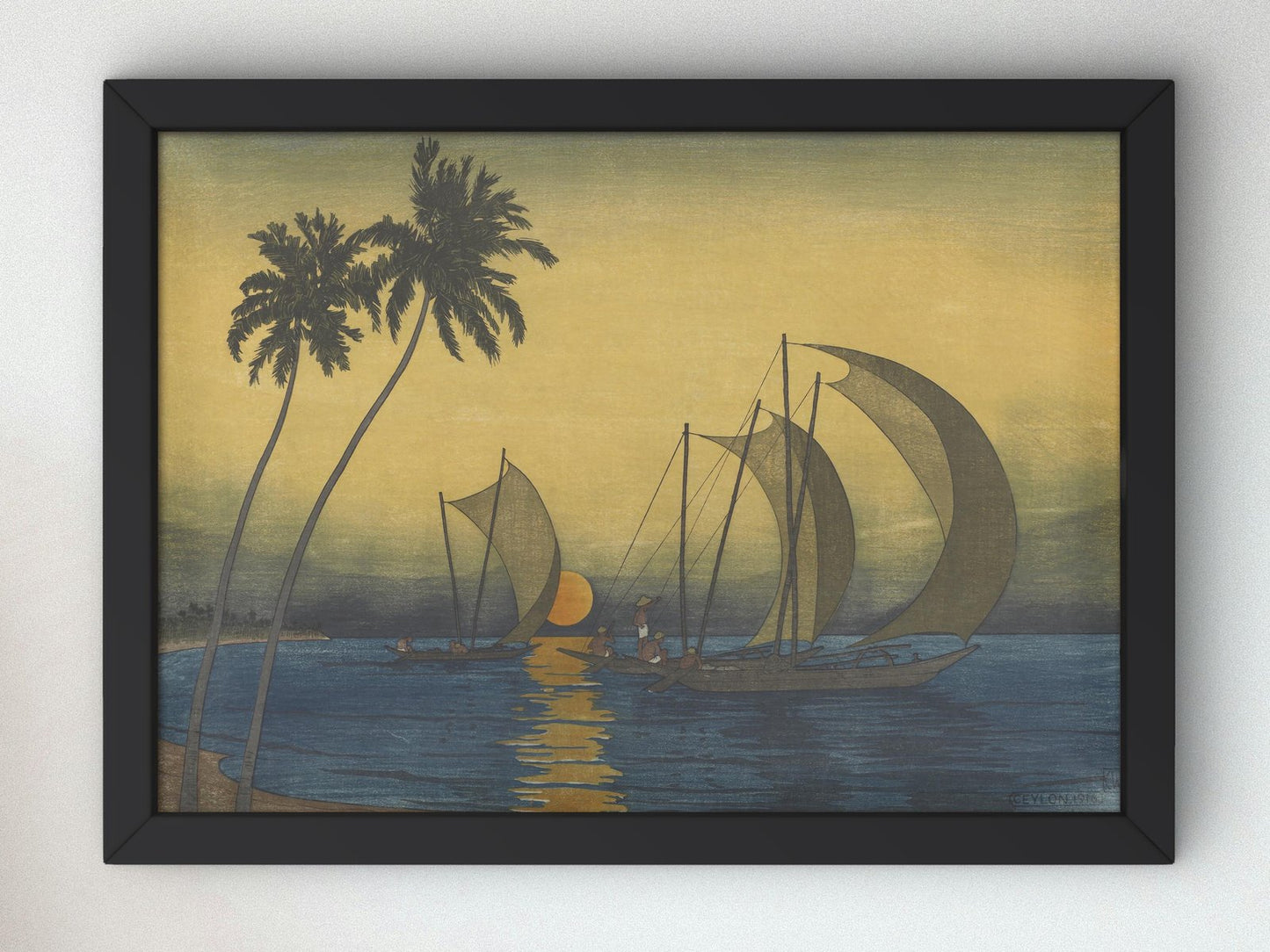 Ceylon by Charles W. Bartlett, 1916, Japanese Woodblock Prints, fine art print