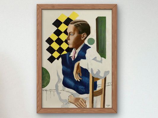 Portrait of Bignou's Son by Fernand Léger 1933, Wall Art Print, Fine Art Reproduction, Museum Quality Decor, Poster