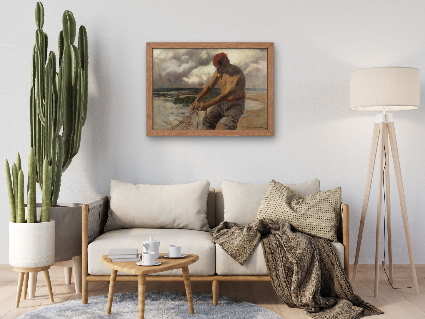 Fisherman from Capri by Feliks Michał Wygrzywalski, Wall Art Print, Fine Art Reproduction, Museum Quality Decor, Poster