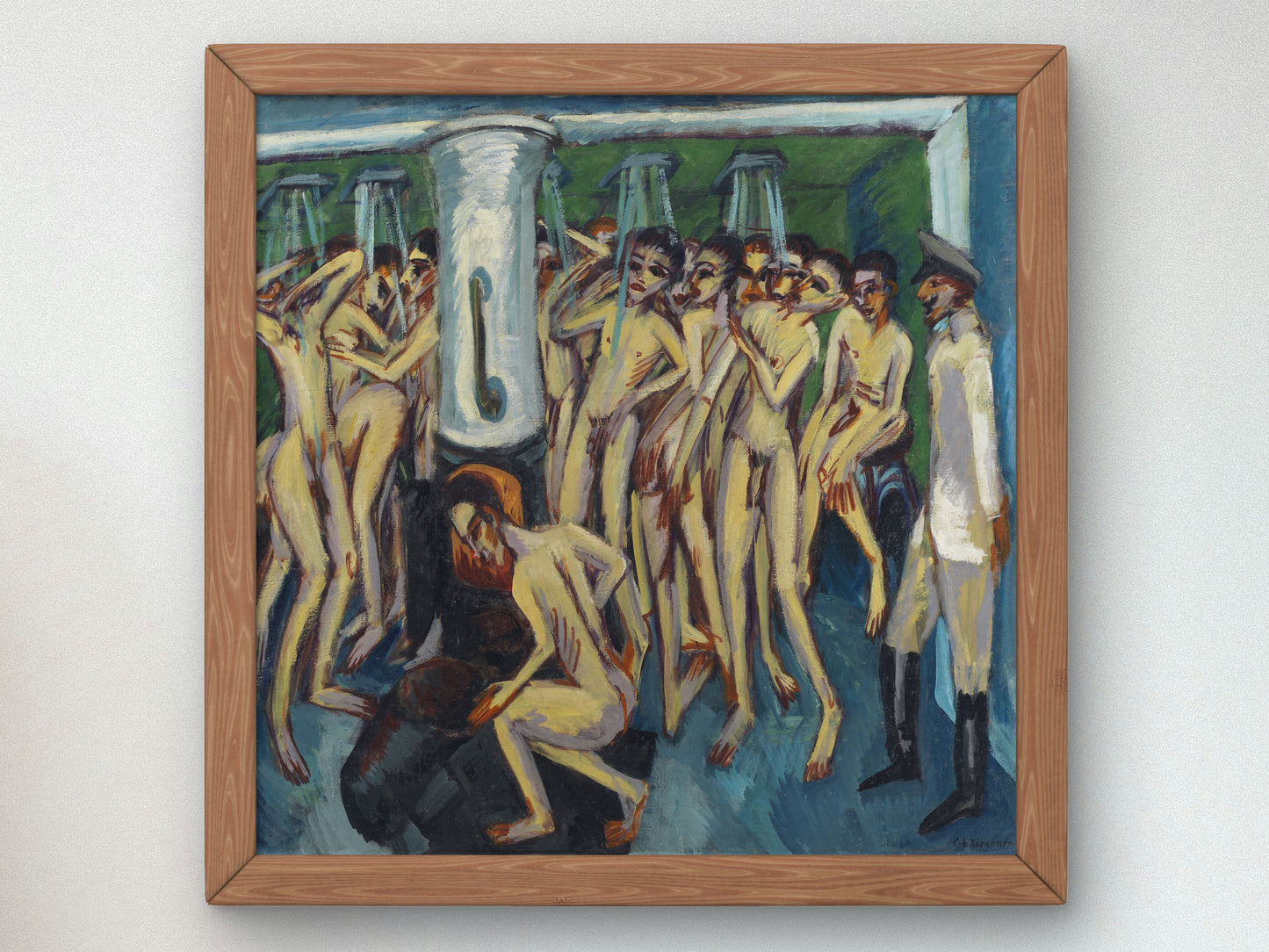 Artillerymen by Ernst Ludwig Kirchner 1914, Wall Art Print, Fine Art Reproduction, Museum Quality Decor, Poster