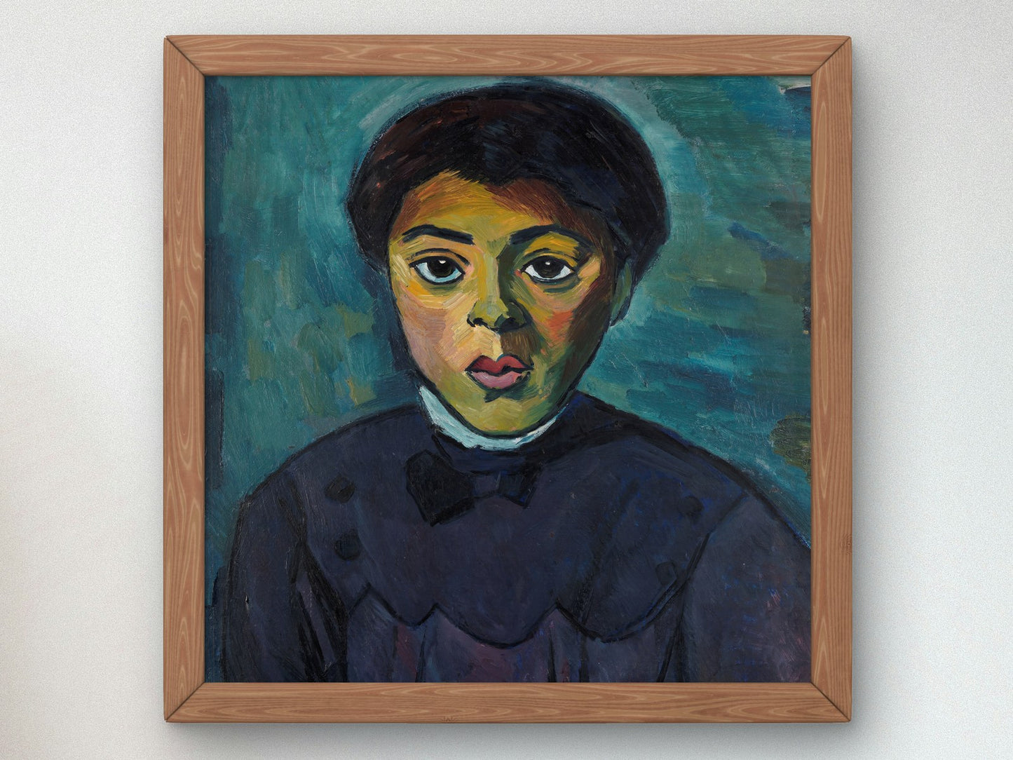 Portrait of a Girl by Alexander Kanoldt 1911, Wall Art Print, Fine Art Reproduction, Museum Quality Decor, Poster
