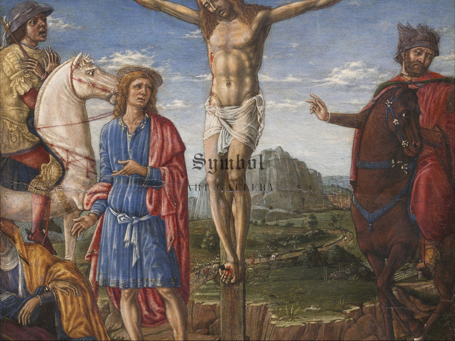 The Crucifixion by Matteo di Giovanni 1470, Wall Art Print, Fine Art Reproduction, Museum Quality Decor, Poster