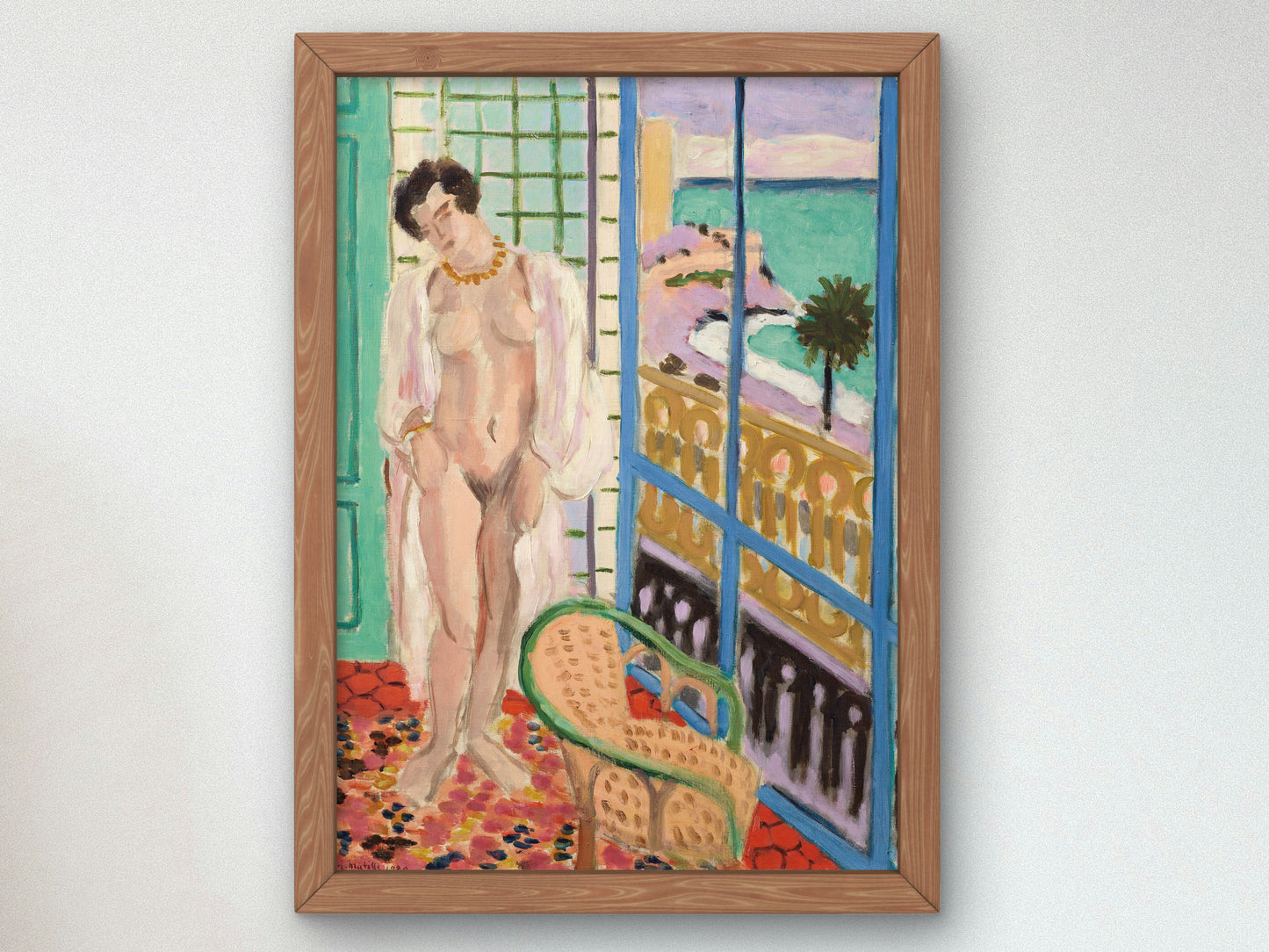 Nude at the Window by Henri Matisse 1929, Wall Art Print, Fine Art Reproduction, Museum Quality Decor, Poster