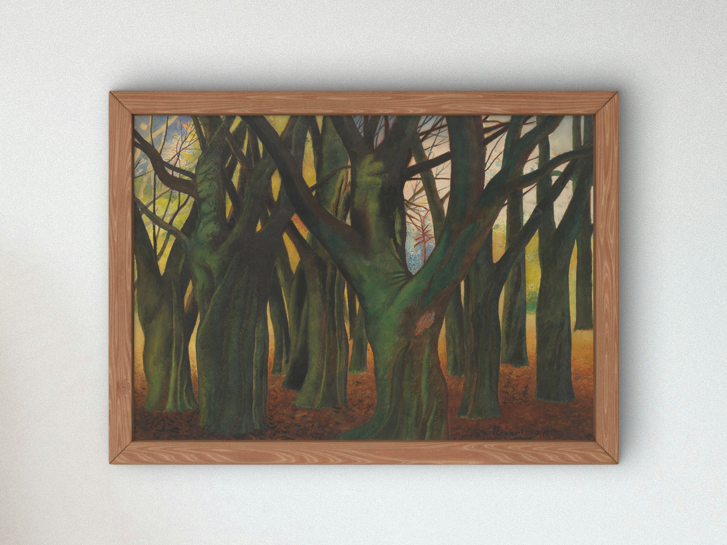 Green Trees by Léon Spilliaert 1941, Wall Art Print, Fine Art Reproduction, Museum Quality Decor, Poster