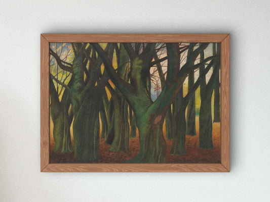 Green Trees by Léon Spilliaert 1941, Wall Art Print, Fine Art Reproduction, Museum Quality Decor, Poster
