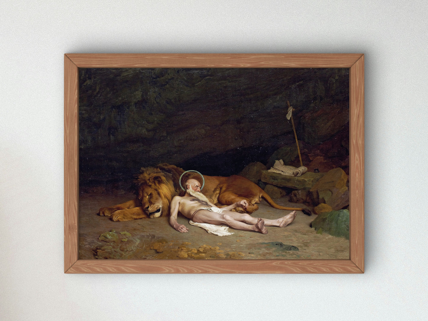 Saint Jerome by Jean Léon Gérôme 1874, Wall Art Print, Fine Art Reproduction, Museum Quality Decor, Poster