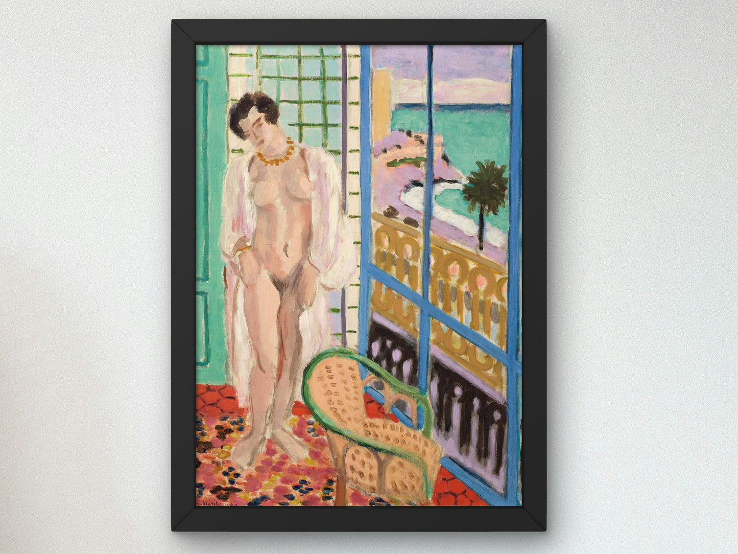 Nude at the Window by Henri Matisse 1929, Wall Art Print, Fine Art Reproduction, Museum Quality Decor, Poster