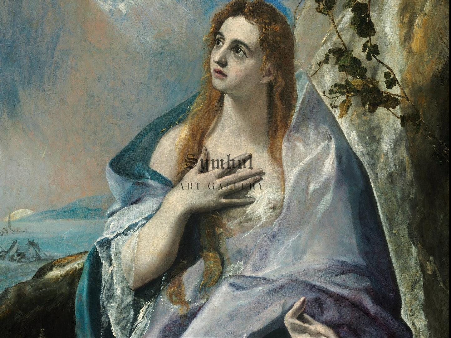 The Penitent Mary Magdalene by El Greco 1576, Wall Art Print, Fine Art Reproduction, Museum Quality Decor, Poster