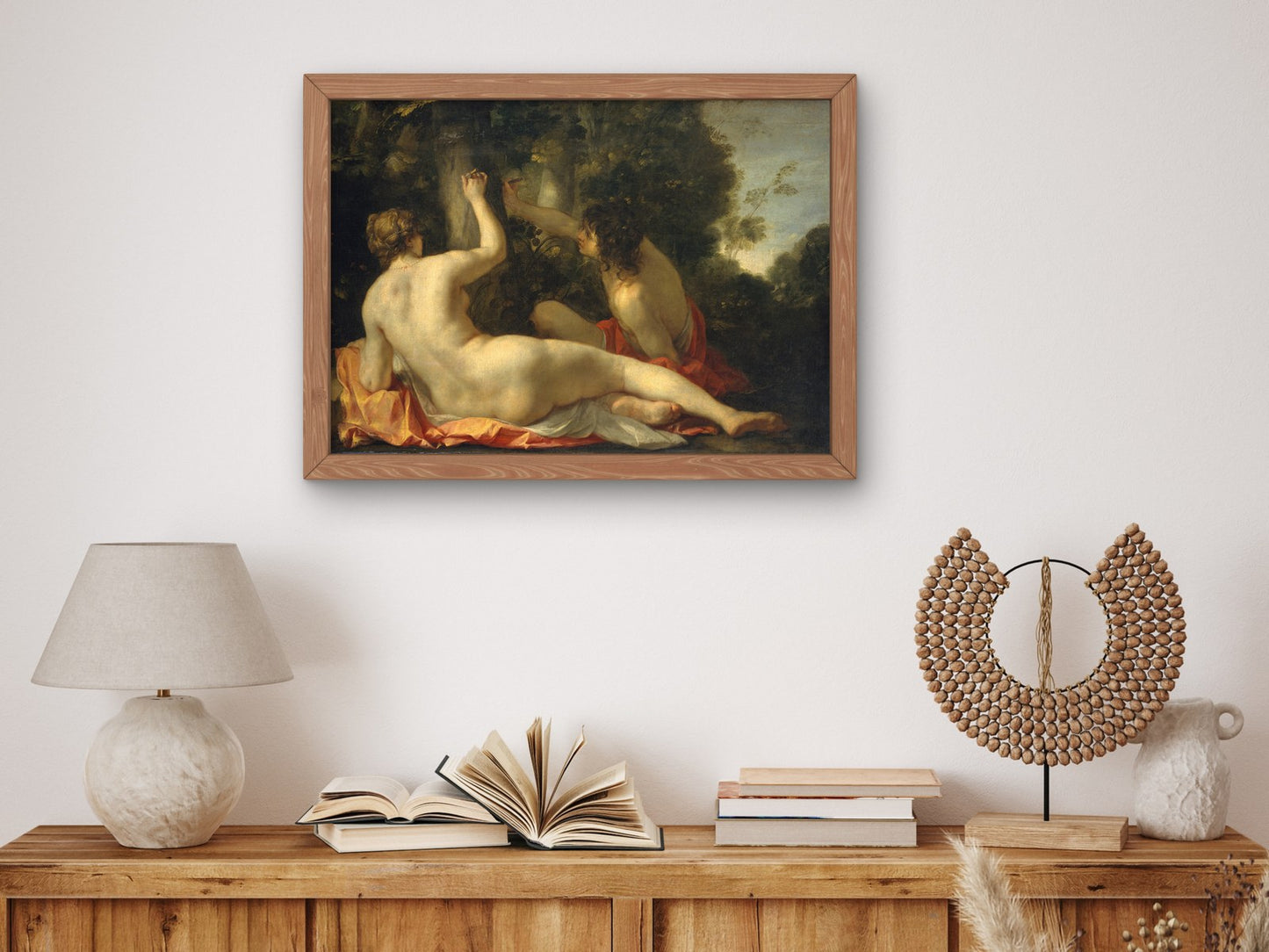 Angelica and Medoro by Jacques Blanchard 1630, Wall Art Print, Fine Art Reproduction, Museum Quality Decor, Poster