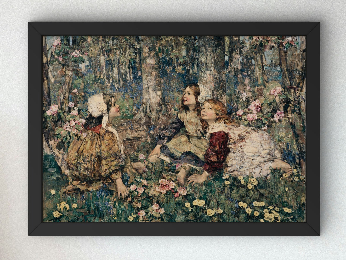 The Music of the Woods by Edward Atkinson Hornel 1906, Wall Art Print, Fine Art Reproduction, Museum Quality Decor, Poster