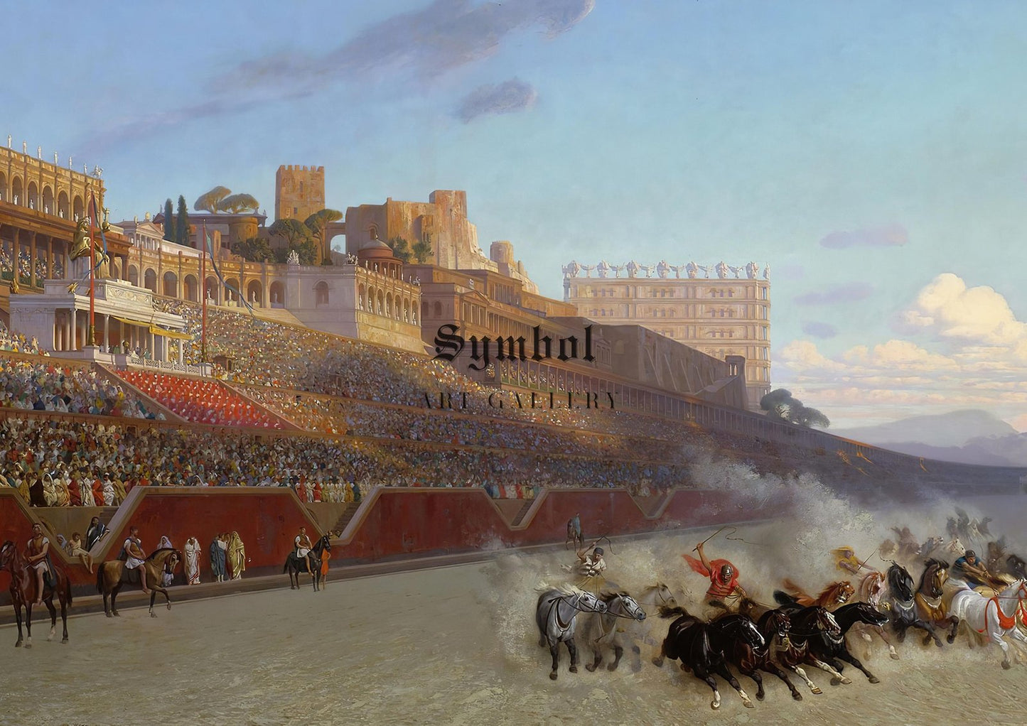 Chariot Race by Jean Léon Gérôme, 1876, Orientalism and Exoticism, fine art print