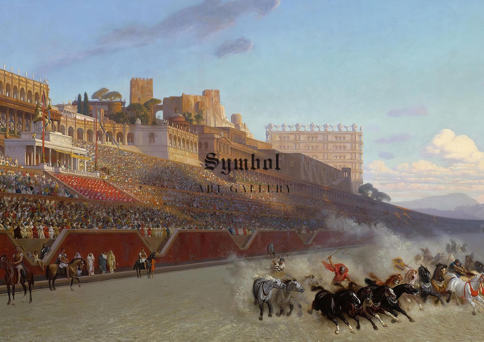 Chariot Race by Jean Léon Gérôme, 1876, Orientalism and Exoticism, fine art print